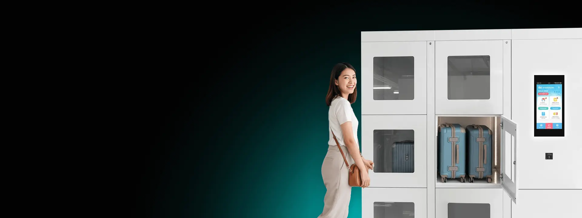 ล็อกเกอร์ฝากกระเป๋าเดินทาง