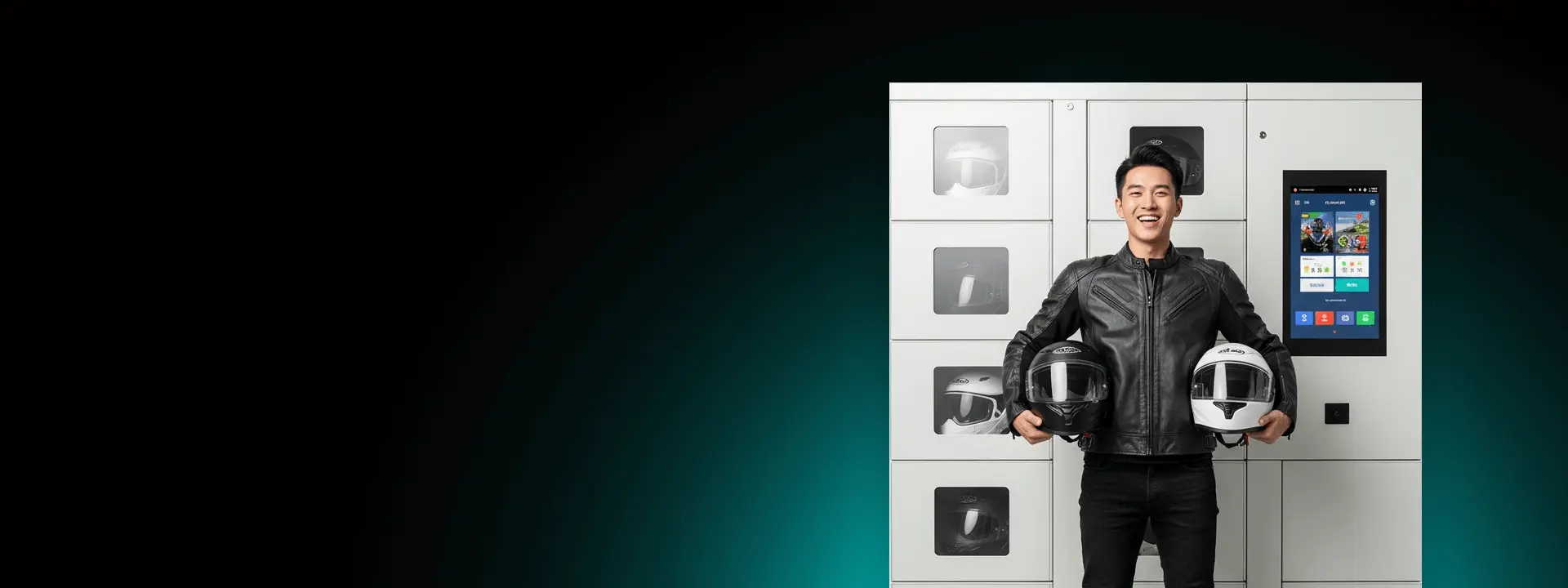 ล็อกเกอร์ฝากหมวกกันน็อค