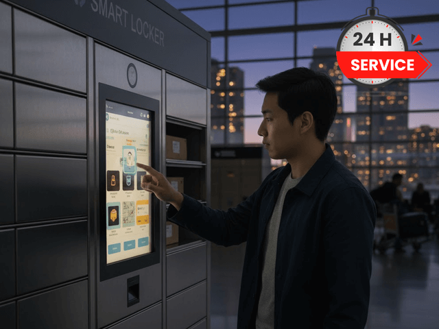 ล็อกเกอร์ ใช้บริการได้ 24 ชั่วโมง