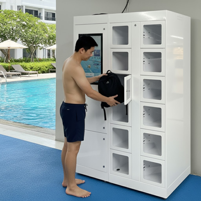 ล็อกเกอร์ในสระว่ายน้ำ/สวนน้ำ